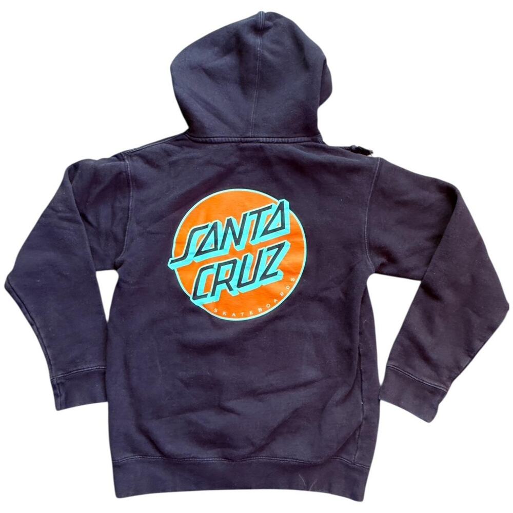Santa cruz black cotton hoodie